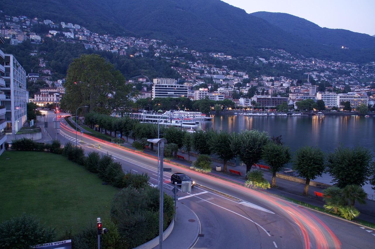 Locarno, no Ticino, à beira do Lago Maggiore, cidade que sedia o Festival de Cinema